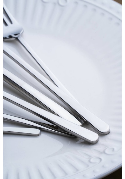 Acar Linear 12 Kişilik 72 Parça Çatal Kaşık Bıçak Takımı Silver