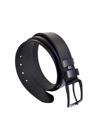 Süzer Deri Battal Boy Hakiki Deri 4 Cm. Tokalı Düz Model Spor Erkek Kemer Siyah Siyah