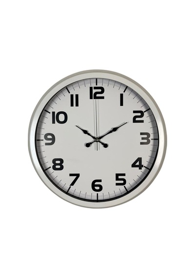 Sade Tasarım Beyaz 40 Cm Metal Duvar Saati Çok Renkli