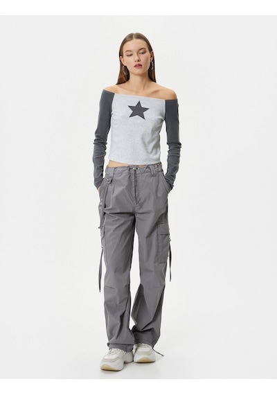 Koton Kayık Yaka Tişört Uzun Kollu Renk Bloklu Yıldız Aplike Detaylı Slim Fit Gri Melanj 4sal10500ık 4SAL10500IKGRM Gri Melanj Koton Kayık Yaka Tişört Uzun Kollu Renk Bloklu Yıldız Aplike Detaylı Slim Fit Gri Melanj 4sal10500ık 4SAL10500IKGRM Gri Melanj