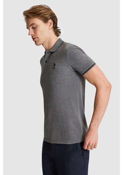 U.S. Polo Assn. U.s. Polo Assn. Erkek Antrasit Melanj Tişört Basic 50326975-vr081