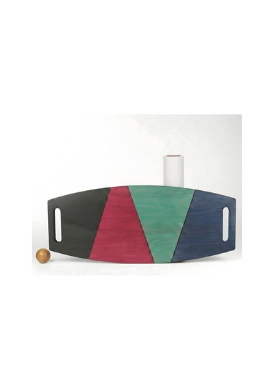 Denge Tahtası Balance Board Çift Fonksiyonlu Gym Board Rocket Board 73 X 31 Cm Mavi-siyah-yeşil- Kırmızı Çok Renkli