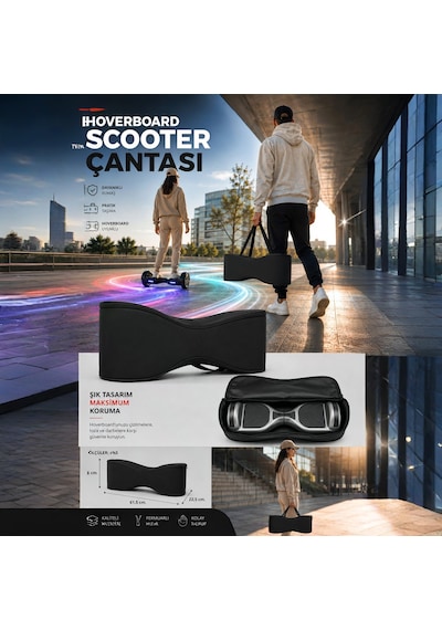 Citymate Orijinal Hoverboard Elektrikli Kaykay Taşıma Çantası Yüksek Kalite Çanta Kılıf 6.5 İnch