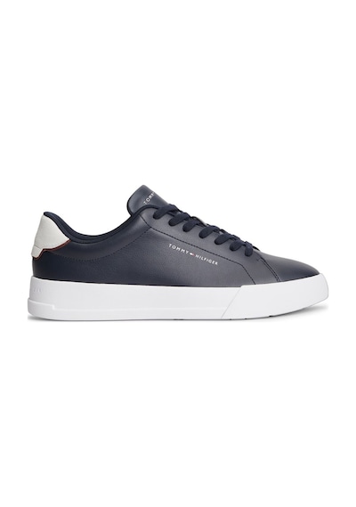Tommy Hilfiger Th Court Lth Detaıl Ess Erkek Mavi Sneakers - Fm0fm05367