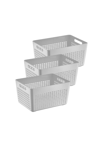 Selka Home 3'lü Büyük Boy Lavin Süzgeç 7 Litre 001