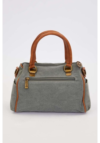 Levidor Kaliteli Kanvas Kumaş Uzun Askılı Orta Boy Kadın El Ve Omuz Çantası 930386 A.mavi
