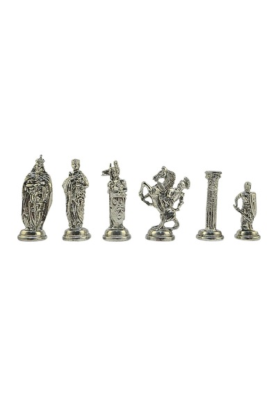 Ayrex Büyük Boy Metal İngiliz Satranç Takımı Parlak Ve Rustik Desenli Sandıklı Mdf Tahtası 36x36x6 Cm.