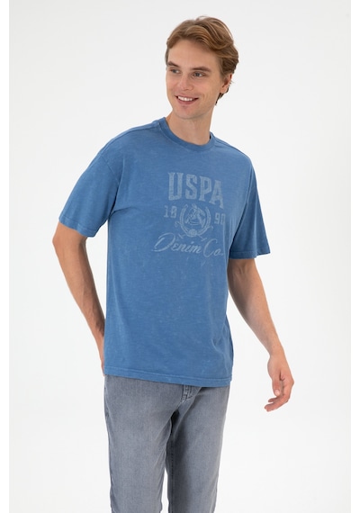U.s. Polo Assn. Erkek İndigo Tişört 50300228-vr028 Indigo