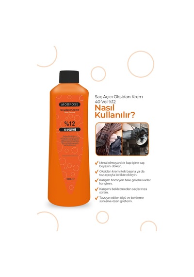 Morfose Oksidan Krem 40 Vol %12 1000 Ml