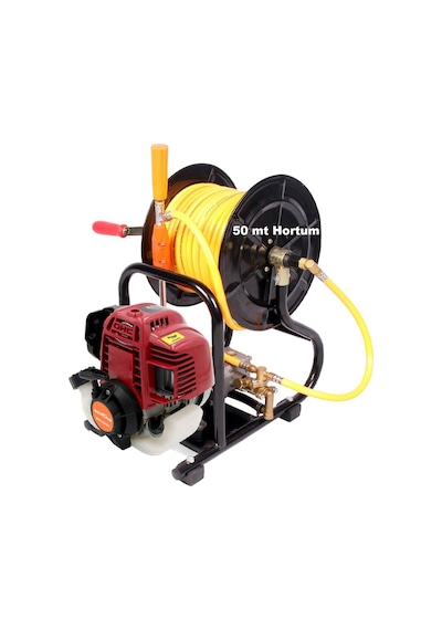Gardenpro GP-900/4 Makaralı 4 Zamanlı İlaçlama Makinesi 50 M Hortum