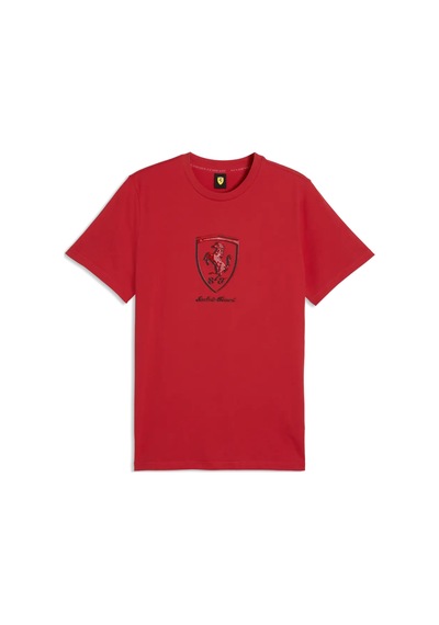 Puma Ferrari Tonal Shield Tee Kırmızı Erkek T-shirt