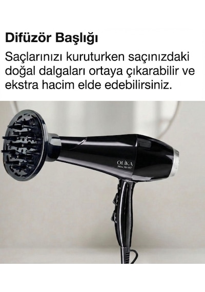 Olika Mira MR-007 2200 W Ac Motor Saç Kurutma Makinesi