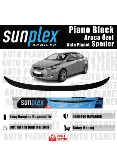 Hyundai Accent Blue Piano Black Spoiler 2011-2018 Arası
