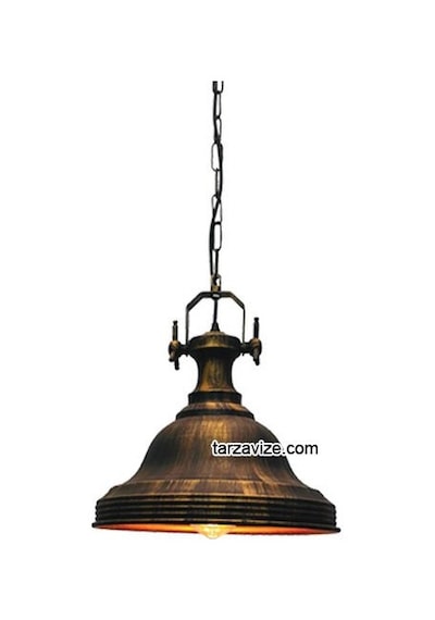 Tarzavize Trt53 Dekoratif Eskitme Tekli Retro Modern Sarkıt Avize Eskitme