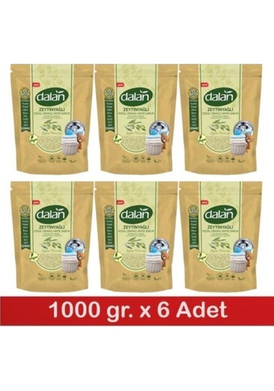 Zeytinyağlı Doğal Granül Sabun Tozu 6 X 1 KG