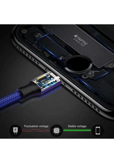 Baseus Rapid Series 2in1 İphone+ Micro Usb 3.0a Usb Kablo Şarj 120cm- 5775 Standart