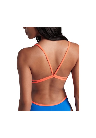 Arena Womens Swimsuit Lace Back Solid Kadın Yücücü Mayosu 004651833 Mavi