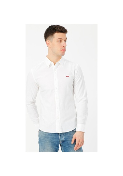 Levi's Slim Fit Beyaz Erkek %100 Pamuk Gömlek 86625-0002 No Color