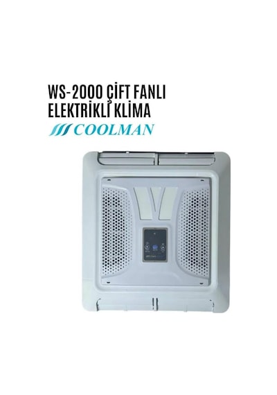Coolman Ws-2000 Karavan Elektrikli Tavan Kliması Çift Fanlı - 12v-1159 Çok Renkli