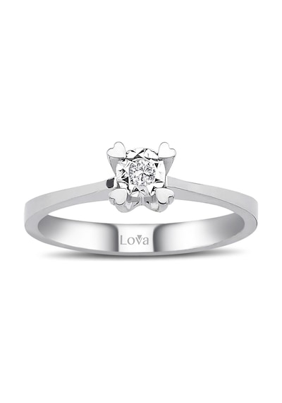 Lova 0,30 Karat Efektli Pırlanta Tektaş Yüzük - 1070091