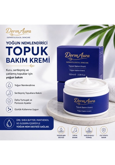 Dermaura Urealı Yoğun Nemlendirici Topuk Bakım Kremi 100 Ml