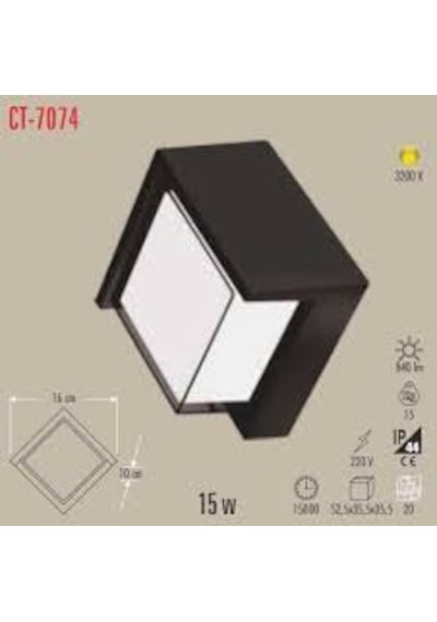Cata Ct-7074 15w Dominik Led Bahçe Aplik Gün Işığı