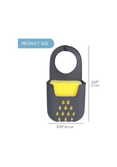 Mainshop Pratik Asılabilir Silikon Bulaşık Süngerlik Evye Üstü Süngerlik Düzenleyici Askılı Süngerlik 1 Adet Karışık Renkli