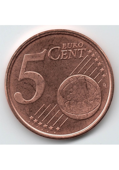 Kıbrıs, 5 Euro Cent 2008, Çil Eski Madeni Para