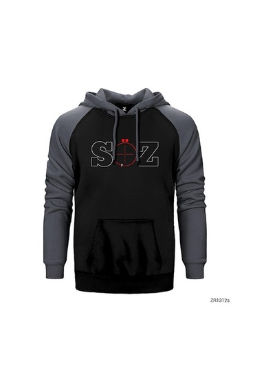 Söz Dizisi Logo 2 Sarı Renk Reglan Kol Sweatshirt / Hoodie