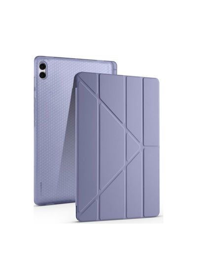 Vendas Samsung Galaxy Uyumlu Tab S11 Ultra Kılıf Zore Tri Folding Kalem Bölmeli Standlı Kılıf Kapaklı Kılıf
