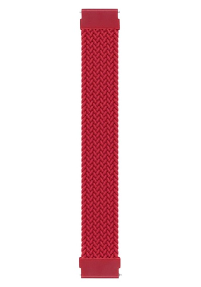 Honor 2 42mm İçin Kordon, Small Size, 135mm Braided Solo Loop Band Kırmızı Honor 2 42mm İle Uyumlu Kordon - Kırmızı