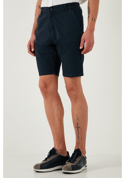 Buratti Pamuklu Slim Tapered Bermuda Erkek Şort 4503S67Smilano Indigo