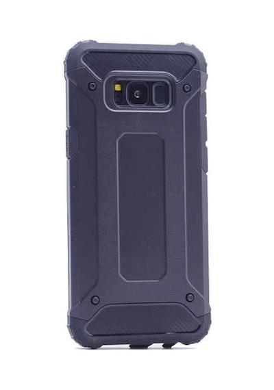Kilifone - Samsung Uyumlu Galaxy S8 Plus - Kılıf Çift Katman Zırh Tank Crash Military Kapak - Siyah