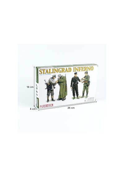 Dragon 6343 1/35 Ölçek, Stalingadr Cehennemi Asker Figürleri Plastik Model Kiti-49396
