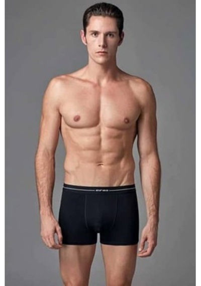 Eros Compact Ers 015 3 Lü Boxer Kutuda 3 Renk Gri Siyah Lacivert (553768258) Gri