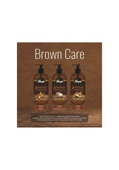Sivi Sabun Premium Brown Care Doğal Hindistan Cevizi 500 Ml 12'li Paket
