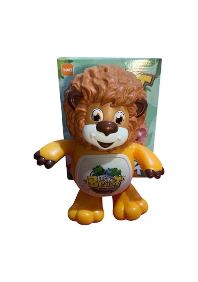 21 Cm Sesli Işıklı Dans Eden Sevimli Aslan 3103 Aslan