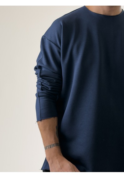 Cocopelli Erkek Lacivert Oversize Basic Sweat Coc2596 Lacivert