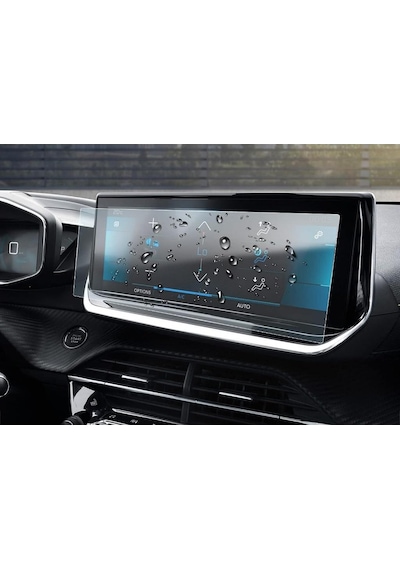 Peugeot 2008 10 İnç Ekran Koruyucu Multimedya Şeffaf Nano