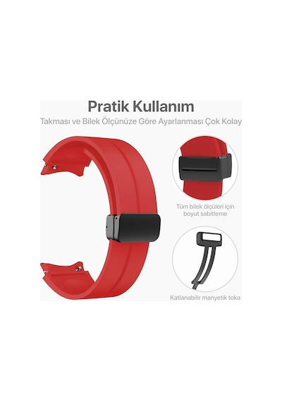 Galaxy Watch İçin 7/6/5/4/fe Serisi 40mm/44mm Watch 6/4 Classic 43mm/42mm Watch 5 Pro 45mm İçin Katlanabilir Manyetik Tokalı 20mm Kavisli Spor Silikon Kordon Gri Çok Renkli Galaxy Watch İçin 7/6/5/4/fe Serisi 40mm/44mm Watch 6/4 Classic 43mm/42mm Watch 5 Pro 45mm İçin Katlanabilir Manyetik Tokalı 20mm Kavisli Spor Silikon Kordon Gri Çok Renkli