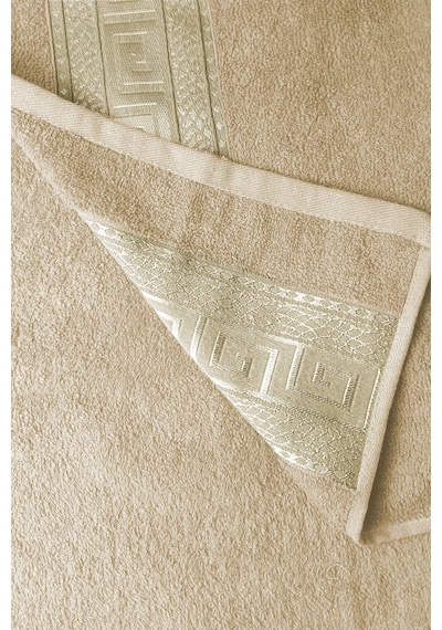 2 Parça Banyo Havlu Seti Helen %100 Pamuklu 70x140 Cm Bej