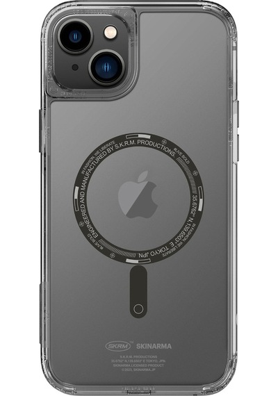 Apple Uyumlu iPhone 14 Plus Kılıf Skinarma Şeffaf Airbag Tasarımlı Magsafe Şarj Özellikli Saido Kapak