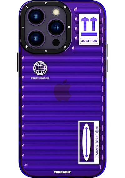 Apple Uyumlu iPhone 14 Pro Kılıf Şeffaf Renkli Tasarım Youngkit Fluorite Serisi