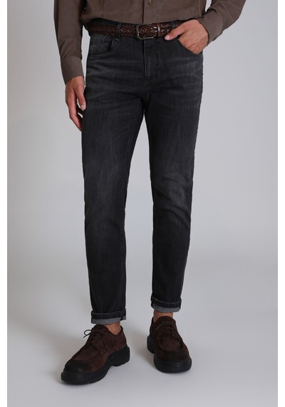 Lufian Owen Smart Jean Erkek Pantolon Slim Fit Grey Grey 112200220100151 Grey
