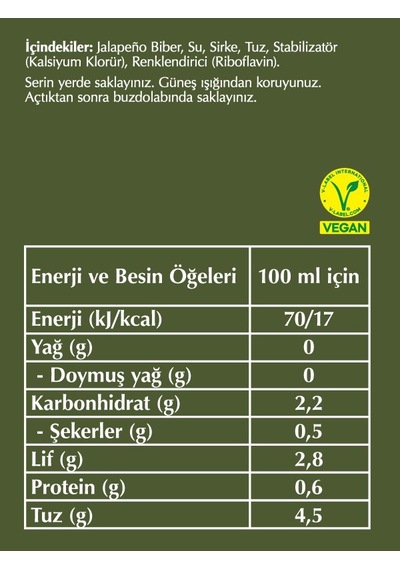 Fersan Jalapeno Biber Turşusu 720 Cc