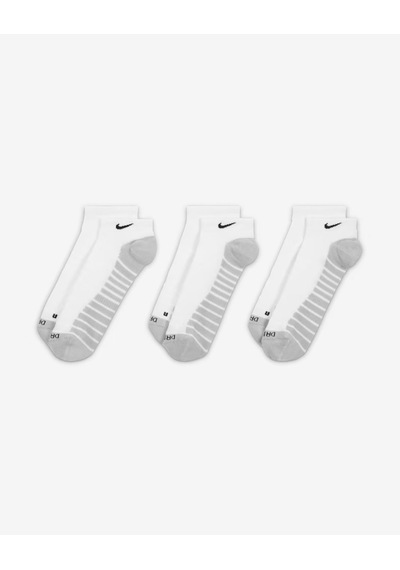 Nike Sx6964-100 Everyday Max Destekli No-show Antrenman Çorapları 3 Çift Beyaz
