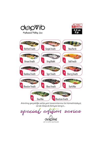 Deeppike Special Edition 4.4cm 8gr.vibrasyon Yem