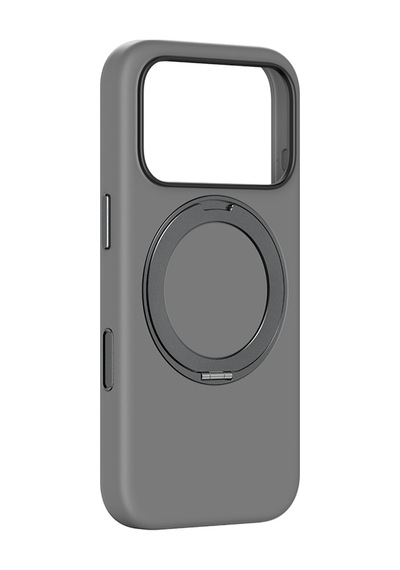 Apple Uyumlu iPhone 17 Pro Max Amazingthing Cloudie Magspin 360 Derece Standlı M-safe Kılıf Gri Gri