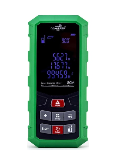 Dawreek Mesafe Ölçer H01 Green 80 Metre Dijital El Tipi Mesafe Ölçüm Cihazı