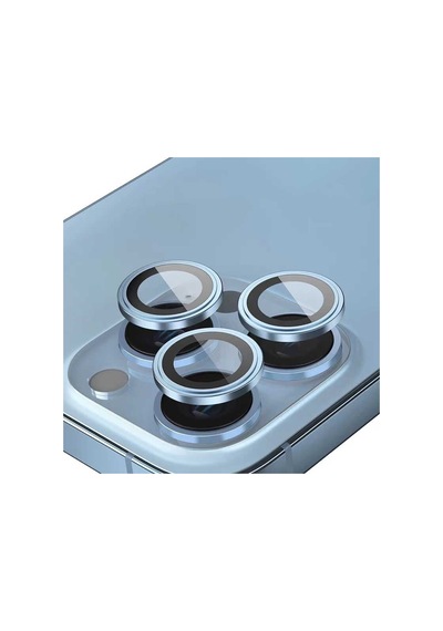 Go Des Apple Uyumlu iPhone 14 Pro Max Go Des Eagle Kamera Lens Koruyucu ZORE-273694 Sierra Mavi